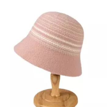 Зимняя новая роскошная брендовая панама для женщин, теплая, бархатная, клетчатая, кашемировая, шерстяная, панама, шапка для рыбалки, оптовая продажа