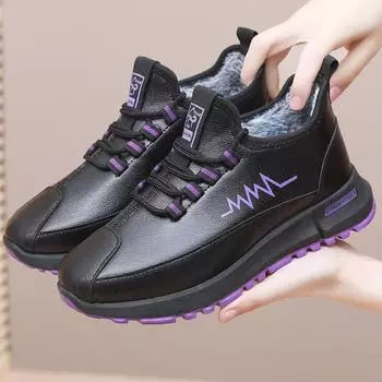 Зимняя новая старая Пекинская мода повседневная обувь для среднего и пожилого возраста водонепроницаемые и нескользящие короткие сапоги на плоской подошве для мам бархатные теплые туфли 36 красный