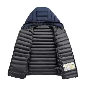 Зимняя новая теплая утолщенная хлопковая подкладка пальто мужская молодежная модная повседневная хлопковая куртка L
