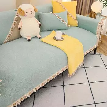 Зимняя новая трехмерная жаккардовая удобная ватная подушка для дивана, современная простая нескользящая подушка для дивана, полотенце 70x70