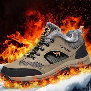 Зимняя новая уличная мужская обувь для альпинизма, теплая и щипковая спортивная обувь 41 чёрный
