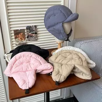 Зимняя новая утолщенная хлопковая шапка женская уличная теплая холодная утолщенная велосипедная шапка-ушанка лыжная шапка Adult average size розовый