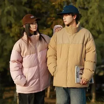 Зимняя новая утолщенная куртка для пары Модная зимняя куртка с подкладкой S