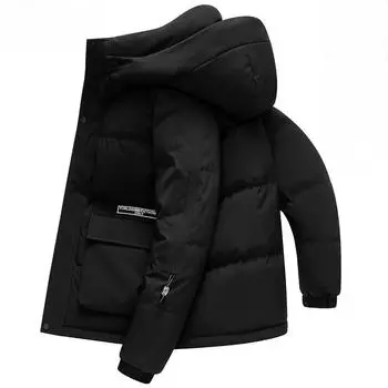 Зимняя новая утолщенная пуховая куртка мужская модная белая утиная пуховая куртка для отдыха на открытом воздухе M