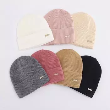 Зимняя новая вязаная шапка для улицы теплая универсальная повседневная шерстяная шапка модная повседневная шапка для женщин One size хаки
