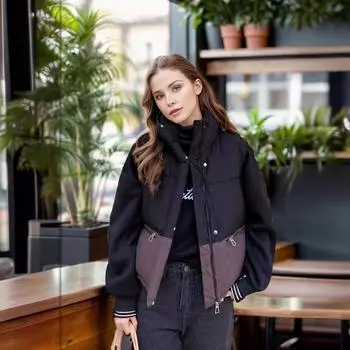 Зимняя новая высококачественная корейская версия повседневного простого дизайна с утолщенным теплым жилетом M