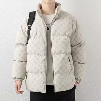 Зимняя новая Z-образная буква напечатанная графеновая холодная и теплая одежда для хлеба модная одежда для пар из хлопка M