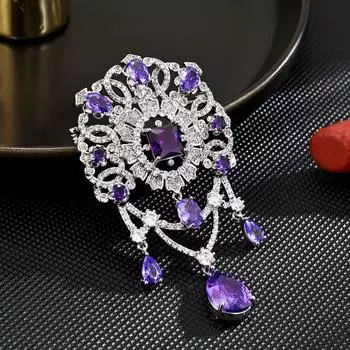 Зимняя Новая Женская Легкая Роскошная Модная Темпераментная Брошь Пальто Элегантная И Изысканная Брошь Пальто Аксессуары