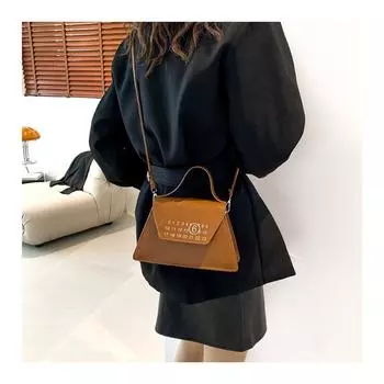 Зимняя новинка 2023 года. Простая и модная персонализированная цифровая сумка в стиле вестерн для отдыха. Ручная сумка на одно плечо. Маленькая квадратная сумка с диагональным ремнем на одно плечо.