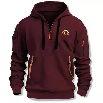 Зимняя новинка 2024 года, модная толстовка с V-образным вырезом, повседневная, удобная, персонализированная, универсальная толстовка из полиэстера S