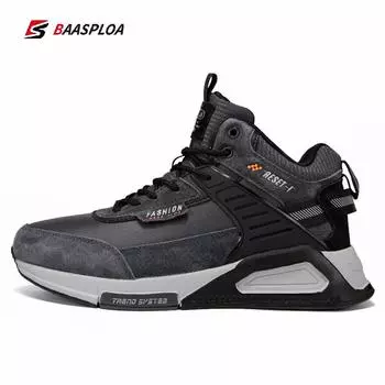 Зимняя обувь Baasploa, мужская хлопковая обувь, водонепроницаемые удобные повседневные кроссовки, нескользящие амортизирующие мужские кроссовки
