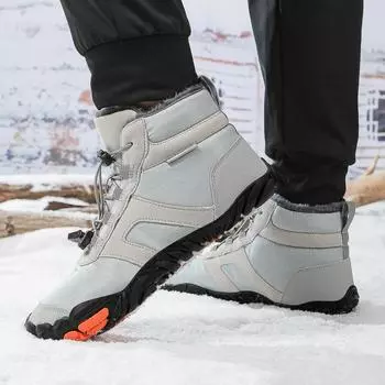 Зимняя обувь Босоножки Женские водонепроницаемые походные ботинки с широким носком для мужчин 36 чёрный