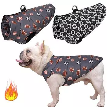 Зимняя одежда для домашних животных, удобное водонепроницаемое пальто для собак для маленьких и средних собак, теплый костюм для щенка, одежда для французского бульдога, куртка, одежда для чихуахуа S