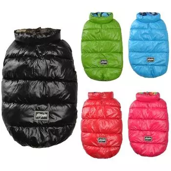 Зимняя одежда для собак для маленьких собак, кошек, одежда для домашних животных, пальто, двусторонний водонепроницаемый легкий теплый жилет для котят, куртка, жилет, комбинезон для щенка чихуахуа 12# синий