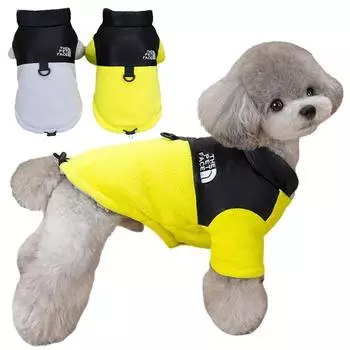 Зимняя одежда для собак, теплая флисовая куртка для собак, модное пальто, утолщенная одежда для домашних животных для маленьких и средних собак, одежда для кошек, костюм для щенка M