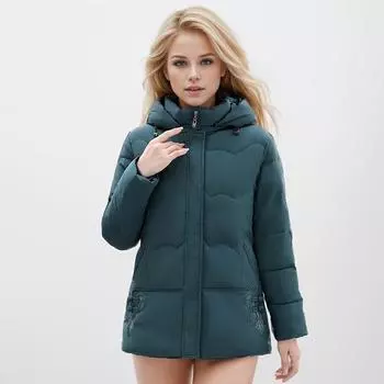 Зимняя одежда для женщин среднего возраста, новая куртка из хлопка-пуховика, утолщенная, модная короткая зимняя куртка для молодых мам больших размеров XL фиолетовый