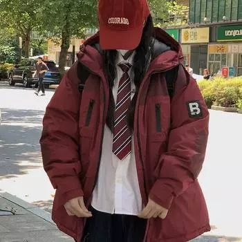 Зимняя одежда из хлопка для женщин, новая корейская утолщенная пирог, чтобы преодолеть пару больших размеров из хлопка Тан Фэнпин S чёрный