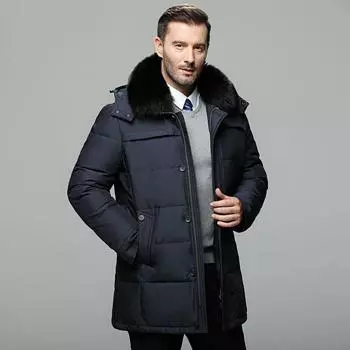 Зимняя одежда из хлопка среднего и длинного профиля, пуховик большого размера, Мужская одежда для отдыха на открытом воздухе M