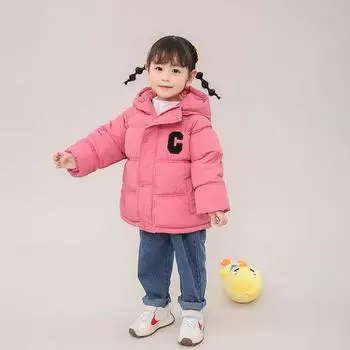 Зимняя одежда на хлопковой подкладке для мальчиков и девочек, детское хлопковое пальто, модная толстая куртка на хлопковой подкладке, детская одежда