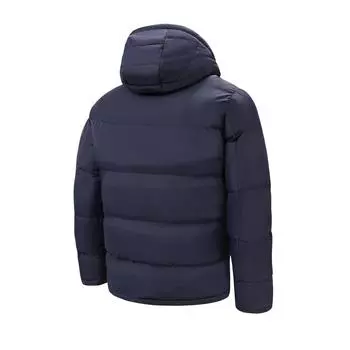 Зимняя одежда с хлопковой подкладкой Мужская трендовая утепленная ветрозащитная теплая куртка с капюшоном Куртка с хлопковой подкладкой Молодежная мужская одежда с хлопковой подкладкой M синий