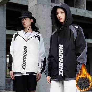 Зимняя одежда с хлопковой подкладкой Мужские утепленные пальто Женская одежда Осенне-зимняя теплая одежда с капюшоном M