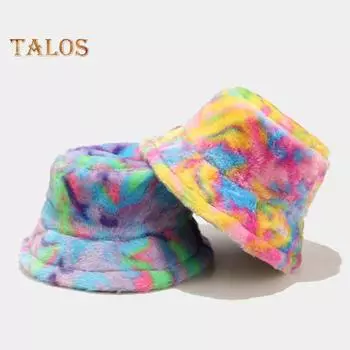 Зимняя панама унисекс контрастного цвета, толстый плюш с плоским верхом, сохраняющий тепло, складная, уличная, рыболовная шляпа, головной убор для путешествий и шопинга B