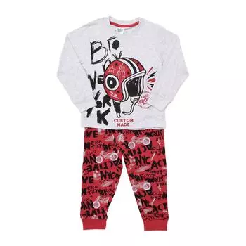 Зимняя пижама с длинными рукавами 23117031 для мальчиков 3 AOS красный