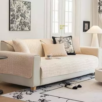 Зимняя плюшевая подушка для дивана, современная простая подушка, утолщенный кожаный чехол для дивана, осенне-зимний стиль, тканевое полотенце, европейский стиль 70*70cm