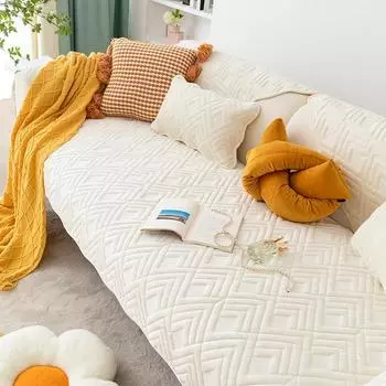 Зимняя плюшевая подушка для дивана, универсальная для всех сезонов. Простая фланелевая подушка с утолщенной и нескользящей высококачественной подушкой. 70*70cm