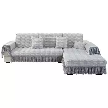 Зимняя плюшевая подушка для дивана. Утолщенный теплый чехол для дивана. Универсальный нескользящий чехол для подушки Imperial Concubine High Sense. 70*70