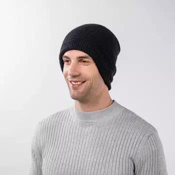Зимняя плюшевая теплая шерстяная шапка в полоску, однотонная, простая вязаная шапка, утолщенная ветрозащитная шапка для мужчин и женщин серый