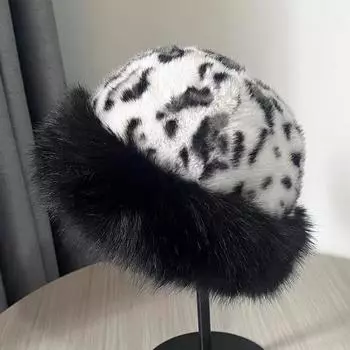 Зимняя плюшевая защитная шапка для ушей, ветрозащитная, сохраняющая тепло, головной убор, пушистая меховая шапка рыбака для женщин, модная женская шапка, подарки темно-коричневого