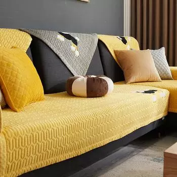 Зимняя подушка для дивана, простая плюшевая противоскользящая бархатная подушка с кристаллами, зимняя подушка для дивана, спинка, полотенце 70*70cm