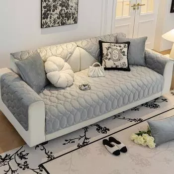 Зимняя подушка для дивана с флисовой подкладкой, легкая, во французском кремовом стиле, чехол для кожаного дивана, специальная подушка 70*70cm