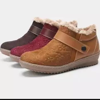 Зимняя повседневная обувь. Женские замшевые утепленные зимние ботильоны. 41 серый