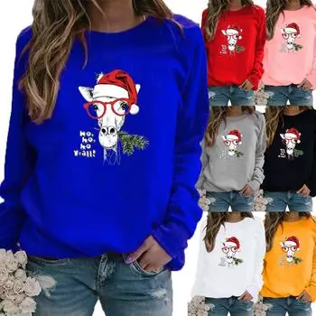 Зимняя повседневная женская толстовка с круглым вырезом и длинными рукавами с принтом подсолнечника, свободная женская футболка с графическим рисунком, блузка размера плюс XS белый