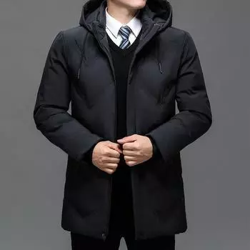 Зимняя пуховая хлопковая одежда мужская ветрозащитная повседневная хлопковая одежда теплая куртка для папы L