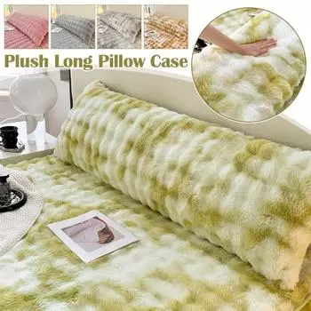 Зимняя пушистая плюшевая наволочка 50/120/150/180 см длинная наволочка для влюбленных парочек наволочка из искусственного меха домашний декор 50x50cm