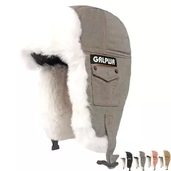 Зимняя шапка-бомбер, мужская бархатная толстая кепка, женская уличная защитная кепка для ушей, теплая кепка-пилот, лыжная кепка с напуском, шапочки Skullies чёрный