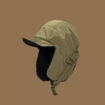 Зимняя шапка Lei Feng флисовая утолщенная лыжная шапка ветрозащитная теплая уличная северо-восточная пушистая теплая шапка для мужчин и женщин M56-58cm белый