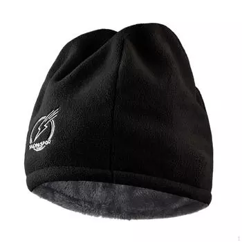 Зимняя шапка с черепом для взрослых с плюшевой подкладкой для мужчин, теплая для холодной погоды, для велоспорта, катания на лыжах, бейсбола Black Hat