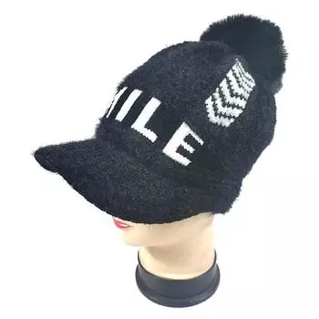 Зимняя шапка женская шерстяная шапка плюс бархатная утолщенная вязаная шапка симпатичная меховая шапка из хлопка велосипедная защита ушей теплая женская шапка