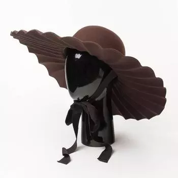 Зимняя шерстяная фетровая модная ветровая шляпа для показа красивых моделей для отдыха и отдыха на природе для женщин head size 57cm