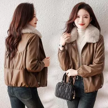 Зимняя шуба для женщин, новый стиль, мех лисы, модное универсальное меховое пальто из натуральной кожи M