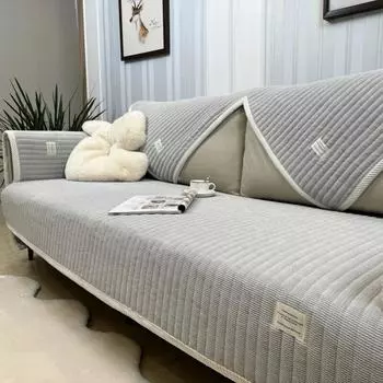 Зимняя теплая домашняя подушка для дивана, новая минималистичная плюшевая утолщенная подушка для сиденья, противоскользящая всесезонная универсальная ткань 90x90cm