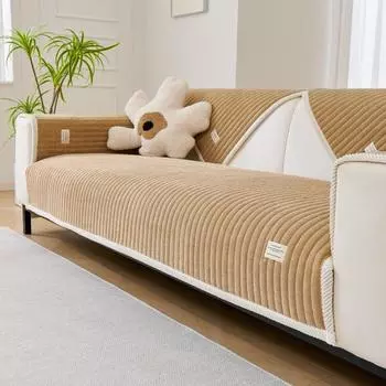 Зимняя теплая домашняя подушка для дивана, новая минималистичная плюшевая утолщенная подушка для сиденья, противоскользящая всесезонная универсальная ткань 90x90cm