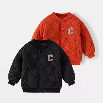 Зимняя теплая и хлопковая одежда для мальчиков, модные однотонные детские свитера, удобная хлопковая одежда для путешествий на свежем воздухе 120cm