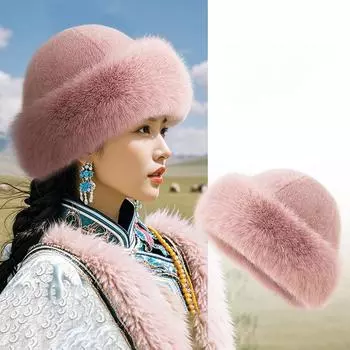 Зимняя теплая и защищающая уши плюшевая мужская ветрозащитная и морозостойкая шляпа рыбака в корейском стиле универсальная шляпа-ведро