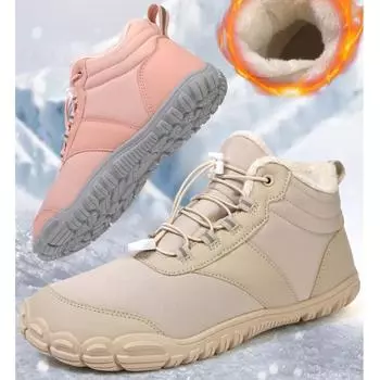 Зимняя теплая обувь, повседневная обувь для отдыха на открытом воздухе, спортивная обувь, утепленная и мягкая, средняя высота мужских парных зимних ботинок 36 чёрный