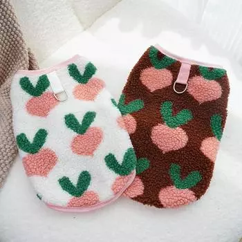 Зимняя теплая одежда для собак, милое пальто для щенков, мягкая плюшевая одежда для маленьких и средних собак, костюм для чихуахуа и йорка, аксессуары для собак XS белый